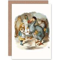 Artery8 Painting Book Carrol Alice Wonderland Tenniel Dodo Greetings Card