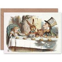Artery8 Alice Wonderland Book Tenniel Mad Hatter Tea Party Card