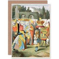 Artery8 Alice Wonderland Off-Head Tenniel Book Carroll Greetings Card