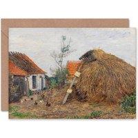 Artery8 Baum Farm Haystack Art Blank Just to Say Card