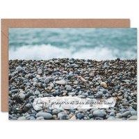 Artery8 Hugs Prayers Pebble Beach Sympathy Card