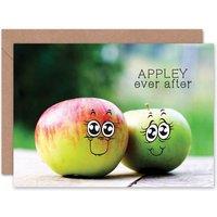 Artery8 Romance Valentine Cute Apple Love Anniversary Valentines Card