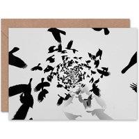 Artery8 Photo Little Planet World Gothic Crows Art Card