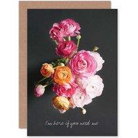 Artery8 Here If You Need Me Greetings Card in Pink