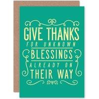 Artery8 Quote Motivation Blessings Native American Greetings Card in Green