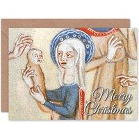 Artery8 Merry Xmas Jesus Mary Funny Christmas Card