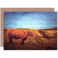 Artery8 Photo Landscape Highland Scotland Cow Scottish Card
