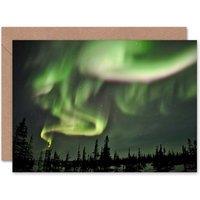 Artery8 Photo Skyscape Space Northern Lights Aurora Art Card