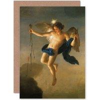 Artery8 Painting Allegory Greek Mengs Hesperus Evening Greetings Card