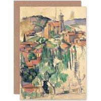 Artery8 Painting Landscape Urban Cezanne Gardanne View Greetings Card