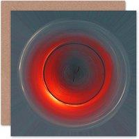 Artery8 Abstract Design Concentric Sunrise Art Card