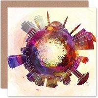 Artery8 Little World City Skyline Ankara Turkey Art Card
