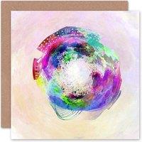 Artery8 Little World City Skyline Athens Greece Art Card