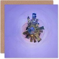 Artery8 Little World City Skyline Skyscraper Wheel Art Card