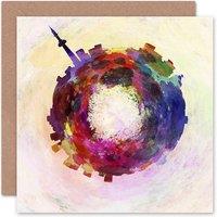 Artery8 Little World City Skyline Toronto Canada Art Card