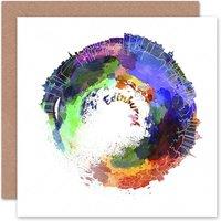 Artery8 Little World Edinburgh City Skyline Scottish Scotland Card