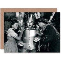 Artery8 Birthday Movie Film Still Wizard Oz Garland Greeting Card in Black