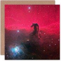 Artery8 Nasa Hubble Horse Head Nebula Star Gas Cloud Space Card
