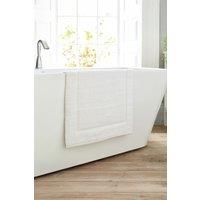 Deyongs Quik Dri Bath Mat 50x80cm - 100% Cotton, 1500gsm Quick Drying & Absorbent Bathroom Mat | 1846 in White