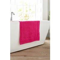 Deyongs Quik Dri Bath Mat 50x80cm - 100% Cotton, 1500gsm Quick Drying & Absorbent Bathroom Mat | 1846 in Fuchsia