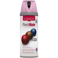 Plastikote Twist & Spray Satin Cameo Pink 400Ml