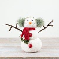 Garden Greatness Standing Fabric Christmas Snowman in White | Size: 1 Pack