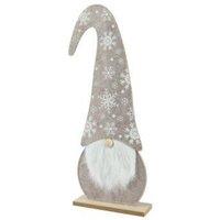 Garden Greatness Snowflake Felt Hat Gnome Decoration in White | Size: 1 Pack