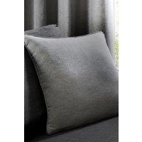 Fusion 'Sorbonne' Luxury Plain Dyed Filled Cushion 100% Cotton in Charcoal | Size: 43 cm x 43 cm