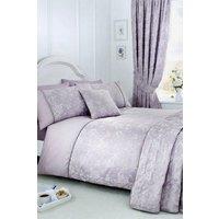 Dreams & Drapes 'Jasmine' Floral Jacquard Duvet Cover Set in Lavender | Size: King