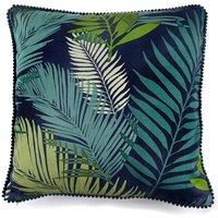 Fusion 'Tropical' Exotic Palm Leaf Print Filled Cushion 100% Cotton | Size: 43 cm x 43 cm