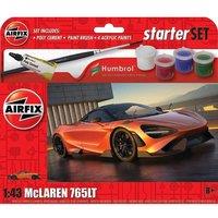 Airfix Starter Set Mclaren 765LT 1:43 Model Kit