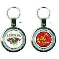Beatles Magical Mystery Tour Spinner Keyring in Silver