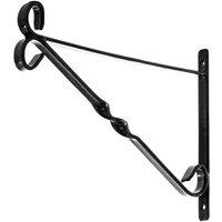 Leecroft Hanging Basket Brackets Black 10"
