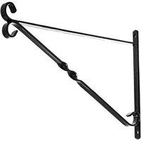 Leecroft Hanging Basket Brackets Black 12"
