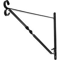 Leecroft Hanging Basket Brackets Black 15"
