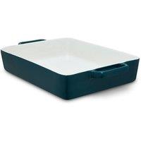Tower Nattura 38cm Rectangular Baking Dish, Made from Strong Stoneware, Smooth Glaze Interior, Easy Grip Handles, Dishwasher Safe, Agave