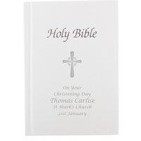 Personalised Memento Company Personalised Holy Bible in White