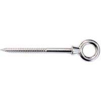 Primrose Silver Stainless Steel Eyebolt Screw Shade Sail Fitting Fixing Addon in Metallic Silver