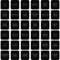 Argon Tableware Storage Jar Labels - Pack of 216 Labels in Black