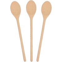 Argon Tableware Wooden Cooking Spoons - 35cm - Pack of 3 in Brown