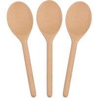 Argon Tableware Wooden Cooking Spoons - 20cm - Pack of 3 in Brown