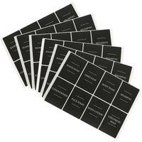 Harbour Housewares 48pc Soap Dispenser Labels Set in Black