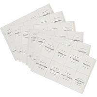 Harbour Housewares 48pc Soap Dispenser Labels Set in White
