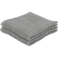 Nicola Spring Cotton Wash Cloths - 30cm x 30cm - Pack of 2 in Grey