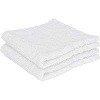 Nicola Spring Cotton Wash Cloths - 30cm x 30cm - Pack of 2 in White
