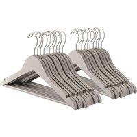 Harbour Housewares 20x Strong Children's Coat Hangers with 360 Degree Rotatory Hook in Grey | Size: 20 Pack