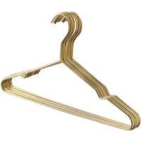 Harbour Housewares 10x Metal Coat Hangers - Gold Children's Wire Clothes Hangers | Size: 10 Pack