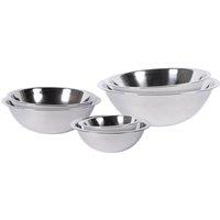 Argon Tableware 6pc Stainless Steel Mixing Bowl Set in Silver