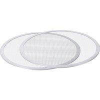 Argon Tableware 2x Mesh Pizza Screens 12in 31cm Non-Stick Metal Aluminium Pizza Trays in Silver