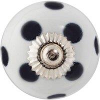Nicola Spring Round Ceramic Cabinet Knob Spot in White | Size: 1000mm x 500mm